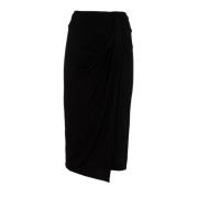 Lange zwarte rok outlet prijs Pinko , Black , Dames