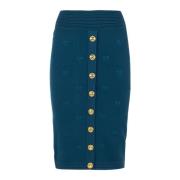 Blauwe Winter Tube Rok Oviedo 1 Pinko , Blue , Dames