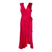 Elegante Lange Jurk Roze/Zomer Pinko , Pink , Dames