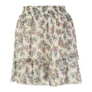 Bloemen Korte Rok Outlet Prijs Patrizia Pepe , Multicolor , Dames