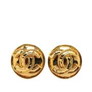 Pre-owned Metal chanel-jewelry Chanel Vintage , Yellow , Dames