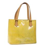 Pre-owned Leather handbags Louis Vuitton Vintage , Yellow , Dames