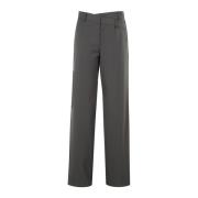 Dubbel Gespte Broek Federica Tosi , Gray , Dames