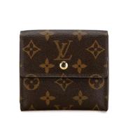 Pre-owned Canvas wallets Louis Vuitton Vintage , Brown , Dames