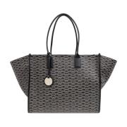 Shopper tas met monogram Emporio Armani , Black , Dames