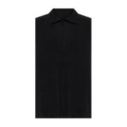 Geplooide mouwloze vest Issey Miyake , Black , Heren