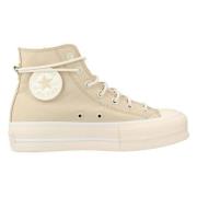 Hoge Sneakers Converse , Beige , Dames