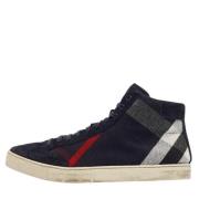 Pre-owned Canvas sneakers Burberry Vintage , Blue , Heren