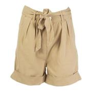 Beige Zomer Shorts voor Vrouwen Fracomina , Beige , Dames