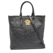 Pre-owned Leather totes Versace Pre-owned , Black , Dames