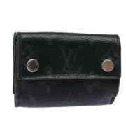 Pre-owned Canvas wallets Louis Vuitton Vintage , Black , Dames