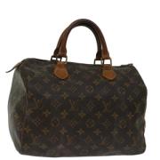 Pre-owned Canvas handbags Louis Vuitton Vintage , Brown , Dames