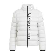 Open Grey Cercles Jas Moncler , White , Dames