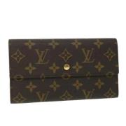 Pre-owned Canvas wallets Louis Vuitton Vintage , Brown , Dames