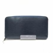 Pre-owned Leather wallets Louis Vuitton Vintage , Blue , Dames