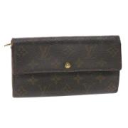 Pre-owned Canvas wallets Louis Vuitton Vintage , Brown , Dames