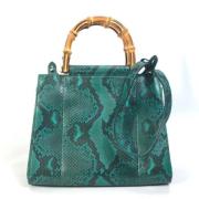 Pre-owned Canvas gucci-bags Gucci Vintage , Green , Dames