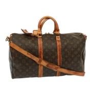 Pre-owned Canvas travel-bags Louis Vuitton Vintage , Brown , Dames