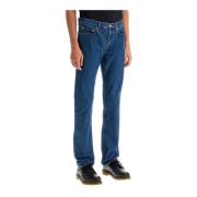 Indigo Straight Jeans A.p.c. , Blue , Heren