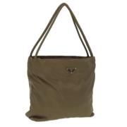 Pre-owned Nylon totes Prada Vintage , Brown , Dames