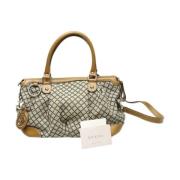 Pre-owned Canvas gucci-bags Gucci Vintage , Beige , Dames