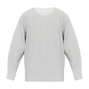 Geplooide longsleeve t-shirt van Homme Plisse Issey Miyake , Gray , He...