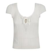 Snow White Topwear Ss24 Pinko , White , Dames