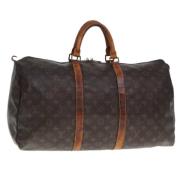 Pre-owned Canvas travel-bags Louis Vuitton Vintage , Brown , Dames