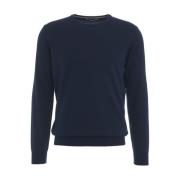 Blauwe Gebreide Trui Aw24 Kangra , Blue , Heren