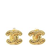 Pre-owned Metal chanel-jewelry Chanel Vintage , Yellow , Dames