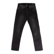 Heren Regular Stretch Jeans Zwart Liu Jo , Black , Heren