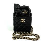 Pre-owned Leather chanel-bags Chanel Vintage , Black , Dames