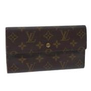 Pre-owned Canvas wallets Louis Vuitton Vintage , Brown , Dames