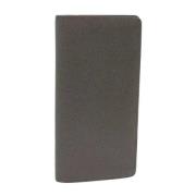 Pre-owned Leather wallets Louis Vuitton Vintage , Gray , Dames