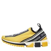 Pre-owned Fabric sneakers Dolce & Gabbana Pre-owned , Yellow , Heren