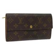 Pre-owned Canvas wallets Louis Vuitton Vintage , Brown , Dames