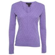 Pre-owned Knit tops Ralph Lauren Pre-owned , Purple , Dames