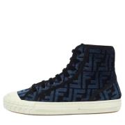 Pre-owned Velvet sneakers Fendi Vintage , Blue , Dames