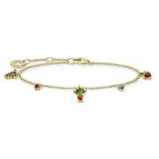 Kleurrijk Fruit Bedelarmband Verguld Thomas Sabo , Yellow , Dames