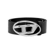 Zwart riem met 1DR W stijl Diesel , Black , Dames