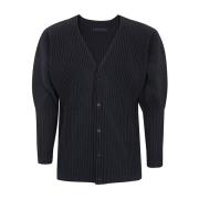 Navy Basics Cardigan Issey Miyake , Blue , Heren