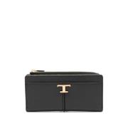 Zwarte Continental Portemonnee Tod's , Black , Dames