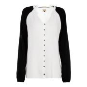 Witte Damesblouse Outlet Prijs Tommy Hilfiger , White , Dames