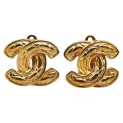 Pre-owned Metal chanel-jewelry Chanel Vintage , Yellow , Dames