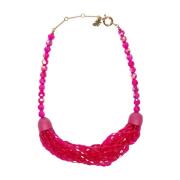 Kleurrijke Kralenketting Agro Max Mara Weekend , Pink , Dames