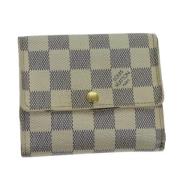 Pre-owned Canvas wallets Louis Vuitton Vintage , White , Dames