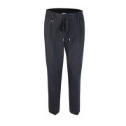 Zwarte Chino Broek met Zakken Paolo Pecora , Black , Heren