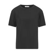 Hazel T-shirt Knit-ted , Black , Dames