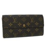 Pre-owned Canvas wallets Louis Vuitton Vintage , Brown , Dames