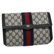 Pre-owned Canvas clutches Gucci Vintage , Beige , Dames